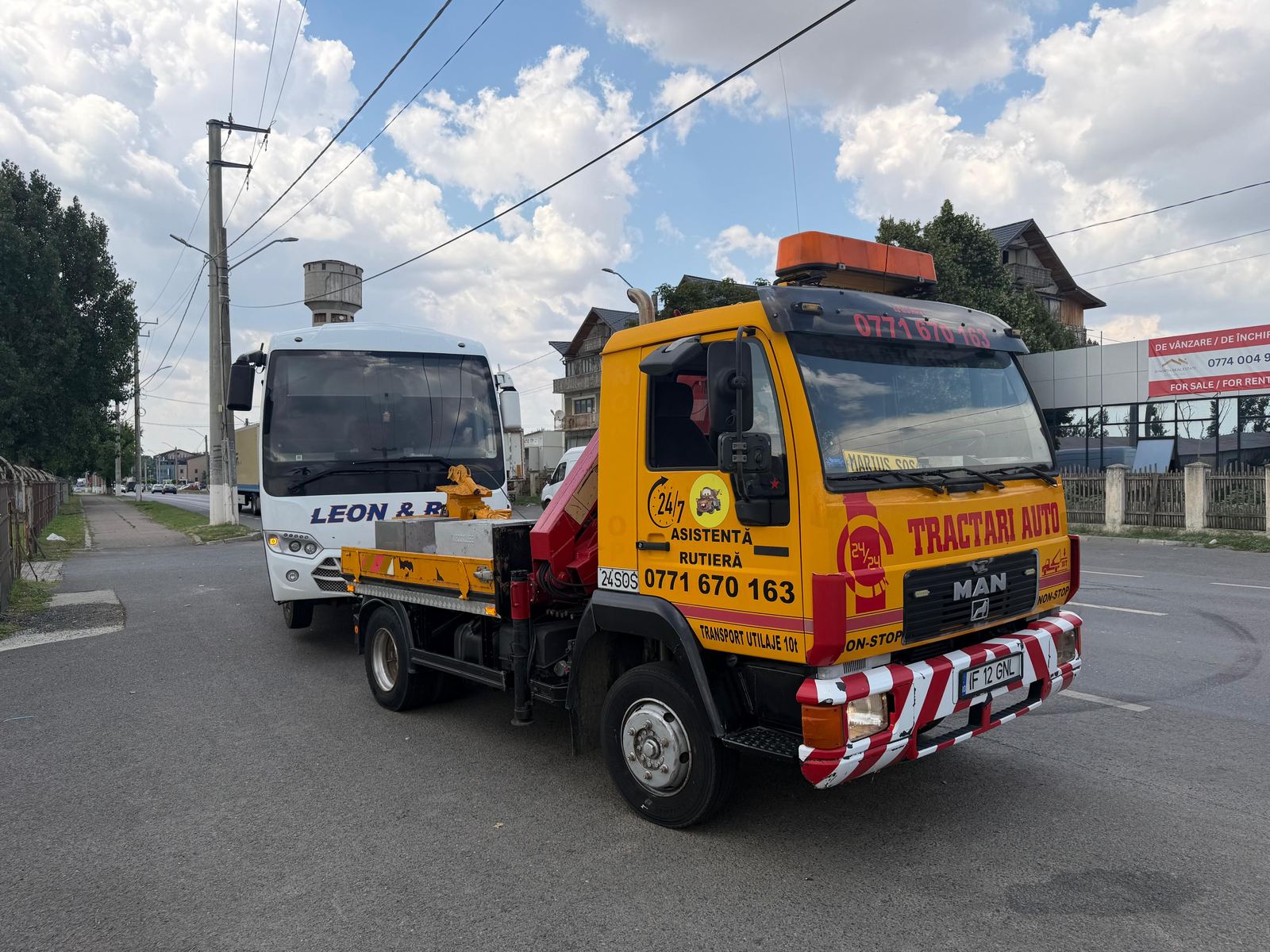 Intervenție tractări camioane București-Ilfov 2